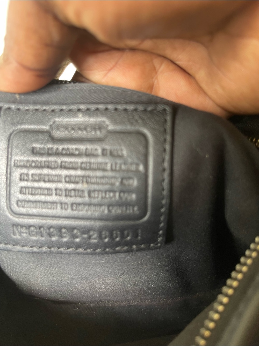 Coach Black Leather Shoulder Bag with Polished Hardware - Picture 7 of 8
